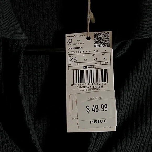 XS MANGO zip up cardigan - Picture 4 of 6